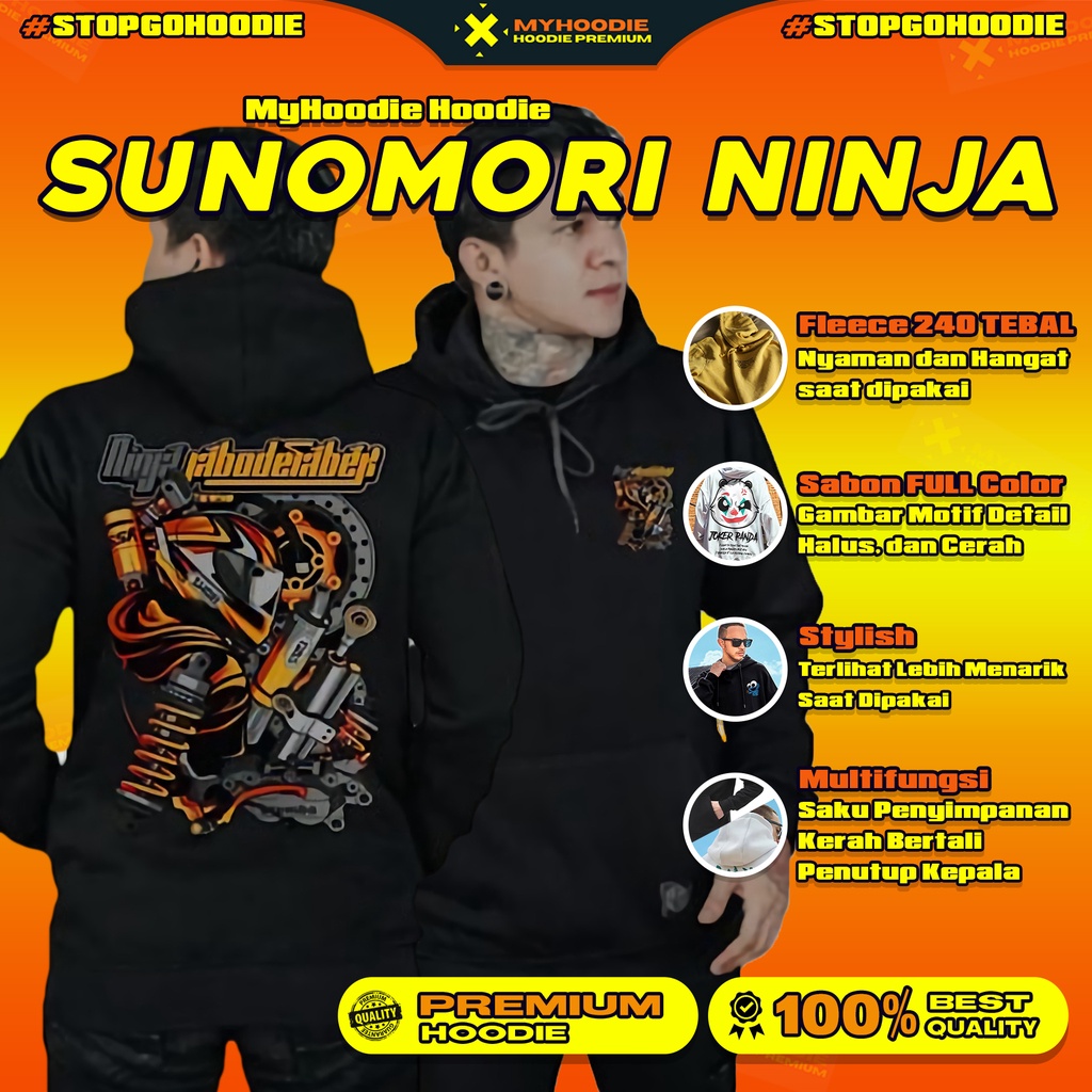 COD  Jaket Sweater Hoodie Pria Distro wadezigOriginal Big Size Jumbo M - XXL Hoodie Sunmori