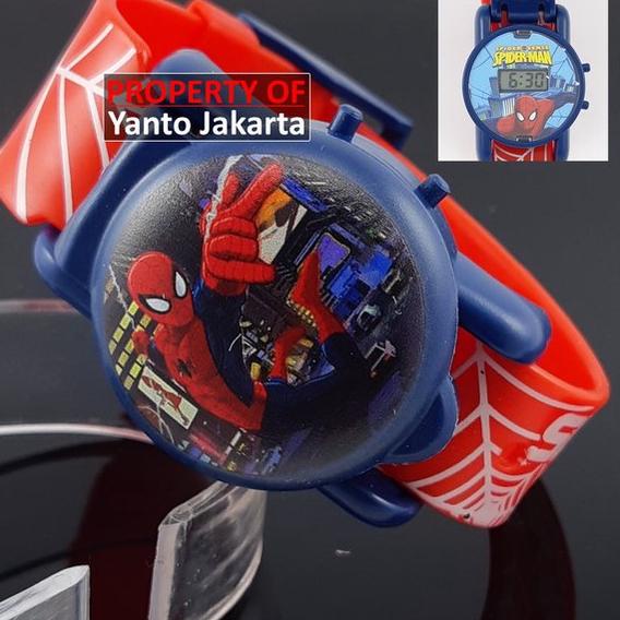 8S2 JAM TANGAN SPIDERMAN ANAK LAKI LAKI UMUR 3-12 TAHUN