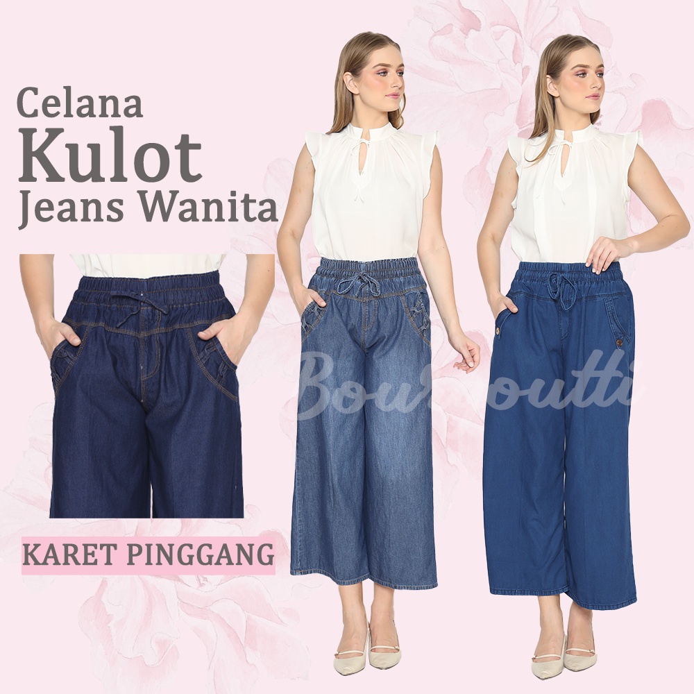 CELANA KULOT JEANS WANITA DEWASA / CLANA ANAK REMAJA TANGGUNG UMUR 8-20 TAHUN CEWEK / KULOT STANDAR 