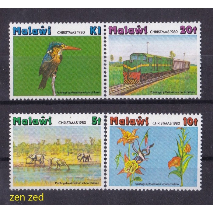 

0467 Perangko Malawi 1980 Christmas 4v Mnh