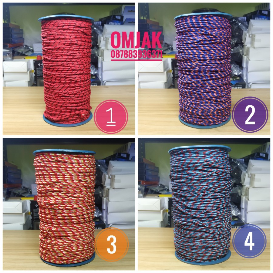 Tali Prusik 3mm / tali gelang / tali Prusik / tali tenda paracord