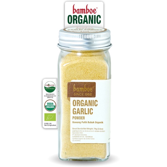 

Bamboe Organic Garlic Powder 74 gr (Bawang Putih Bubuk Organik)