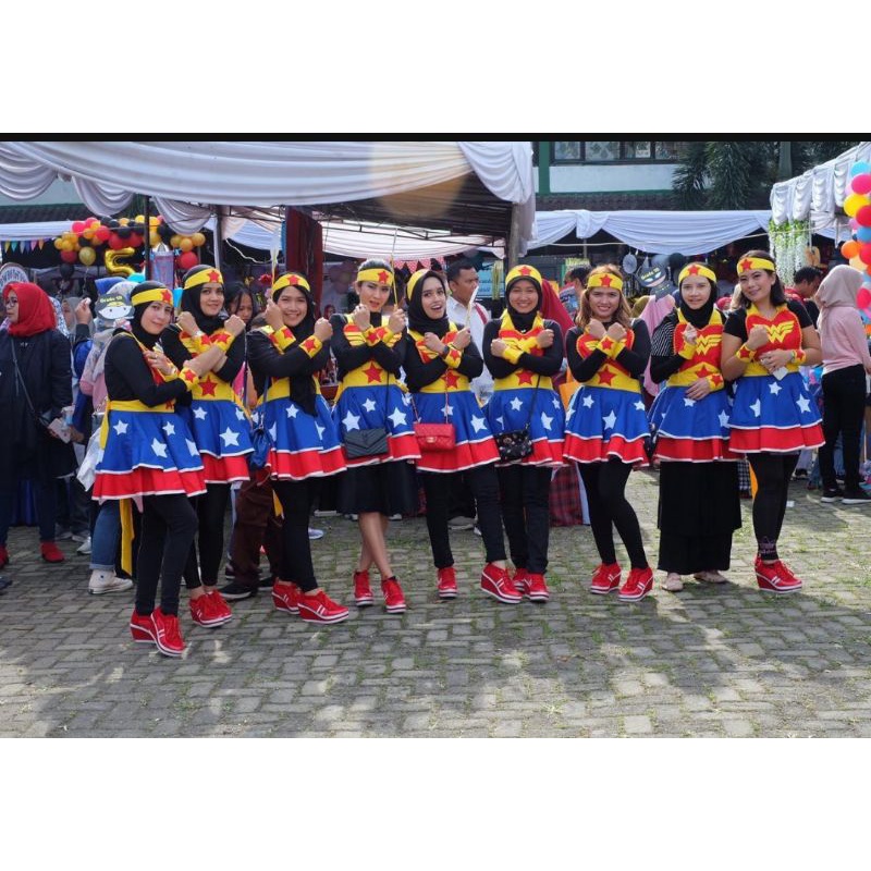 Special Edition Apron Kostum Wonder Woman Dewasa dan Anak