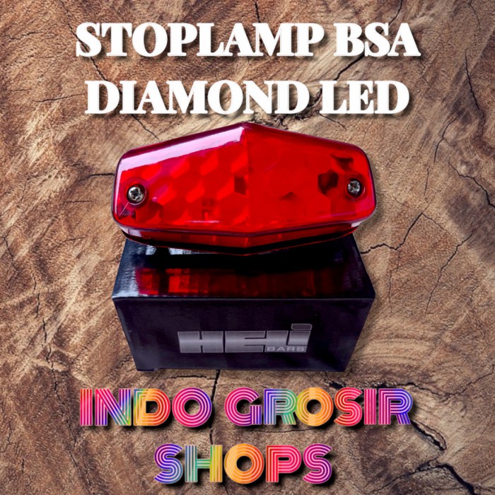 Stoplamp lampu belakang cb 100 cb racing model custom bsa set pangkon - model BSA LED