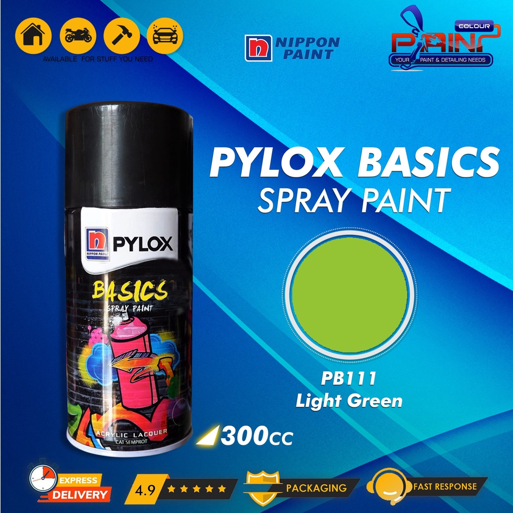 Cat Semprot Nippon Paint PYLOX BASICS 300cc - PB111 Light Green
