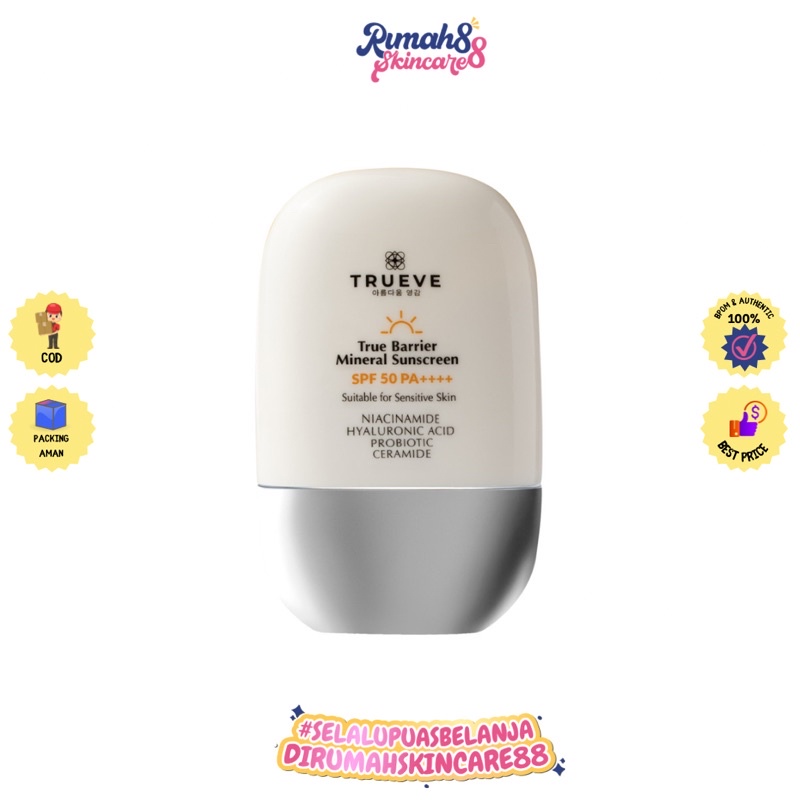 TRUEVE True Barrier Mineral Sunscreen 30G SPF 50+++