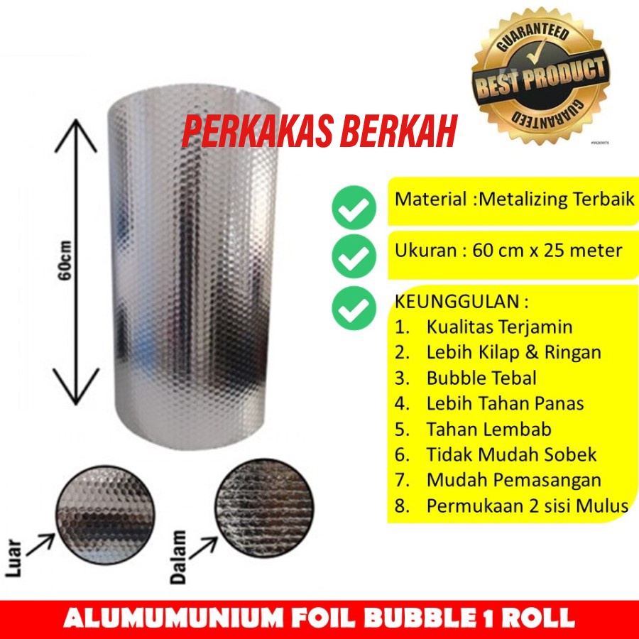 alumunium bubble foil per meter / BUBBLE FOIL