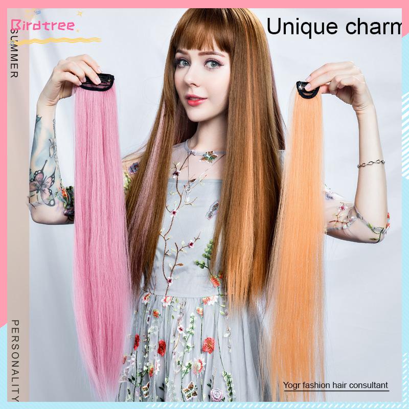 Readystock ️COD Wig Rambut Warna-warni  Wig Rambut Wanita  Rambut Panjang- BS