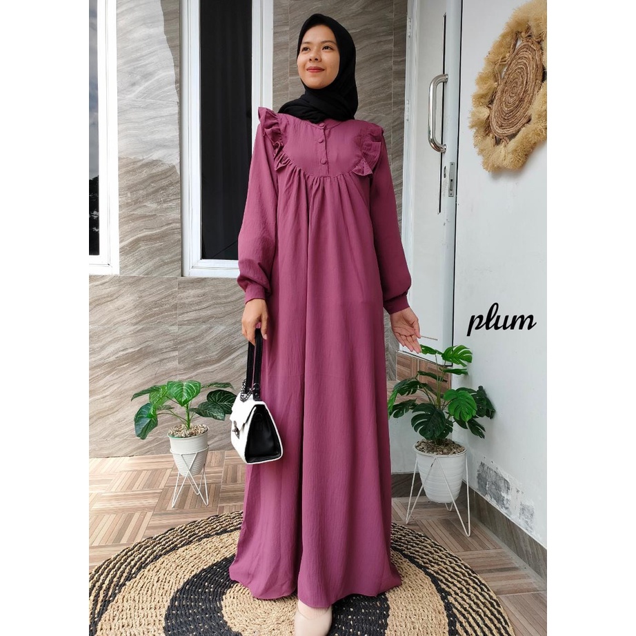 Best Seller Gamis Crinkle Airflow Maudya terlaris Premium SERI 2