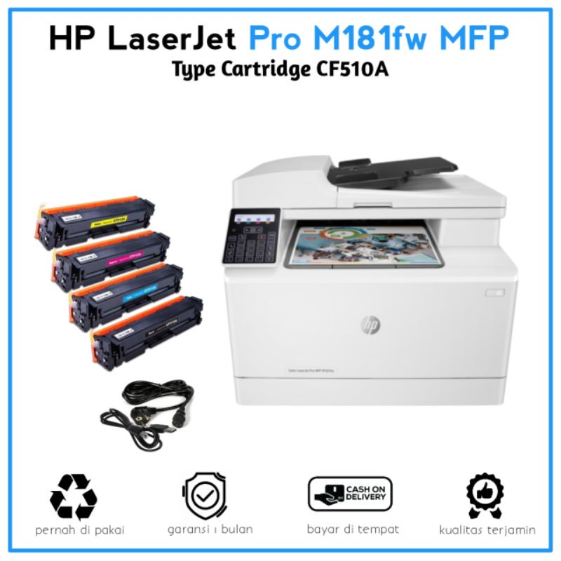 Printer HP LaserJet Pro M181fw MFP Bekas Berkualitas