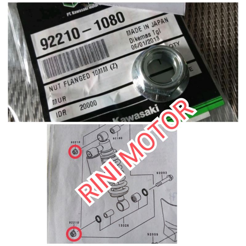 Mur baut mono shock monoshock Ninja rr r ss original