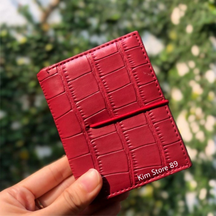 

Namecard Dompet Kartu Card Holder Pria Wanita Karet Croco
