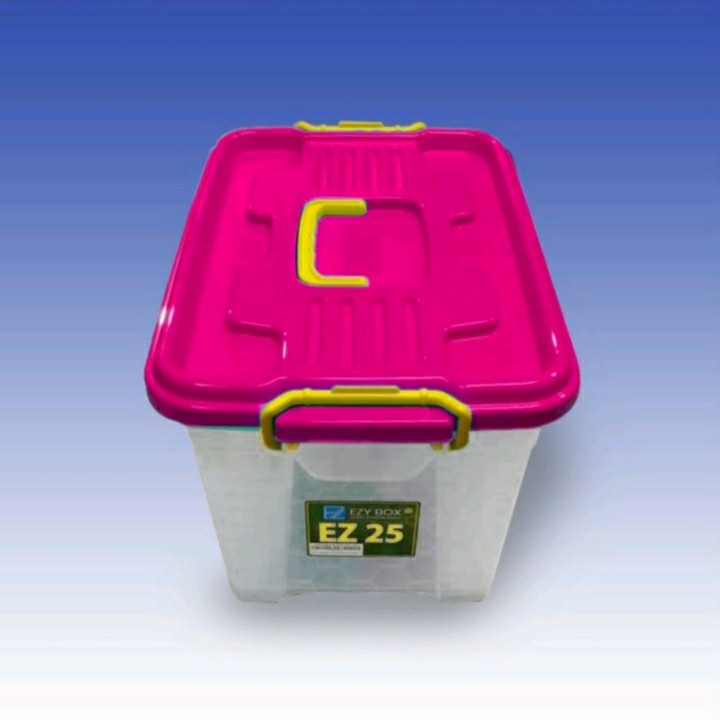 Box Container Gagang CB 25 Liter EZY Kotak Shinpo Handy Kontainer EZ25 Storage Plastik Kotak Penyimpanan Barang Serbaguna