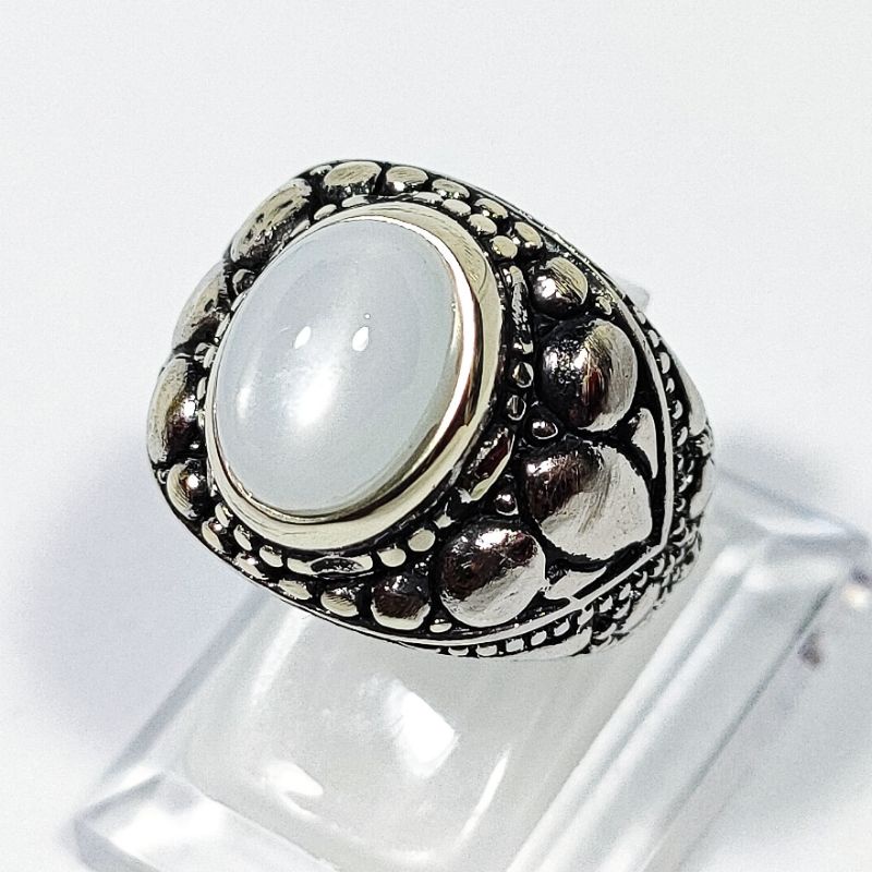 CINCIN BATU AKIK MOONSTONE CEYLON CODE 02214