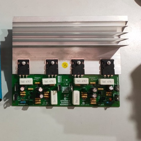 kit power amplifier stereo 2x400watt (TR toshiba C5200 & A1943 ORIGINAL) SAHARA