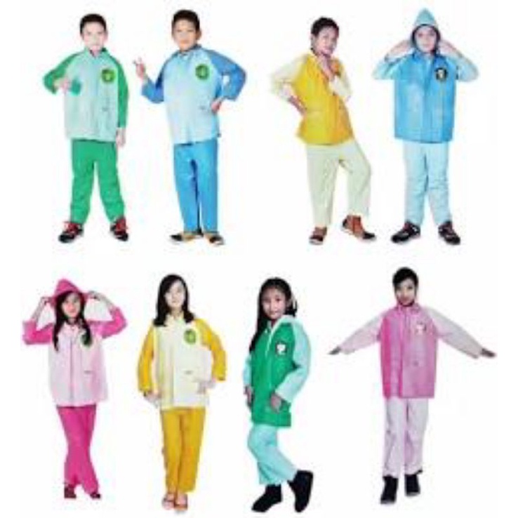 Jas Hujan Anak setelan celana elmando 302