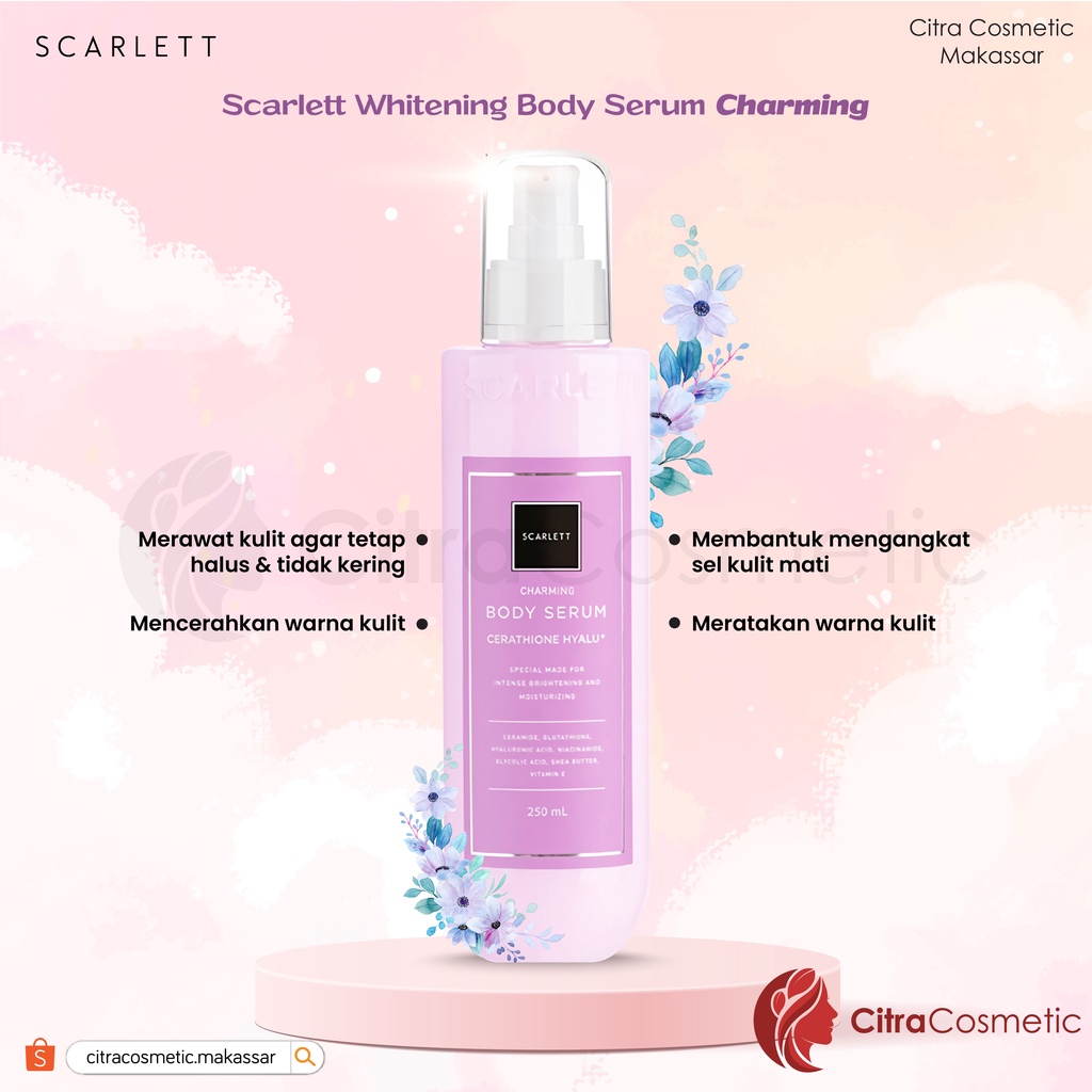 Scarlett Body Serum Series  Happy Pink | Charming | Jolly 250 Ml