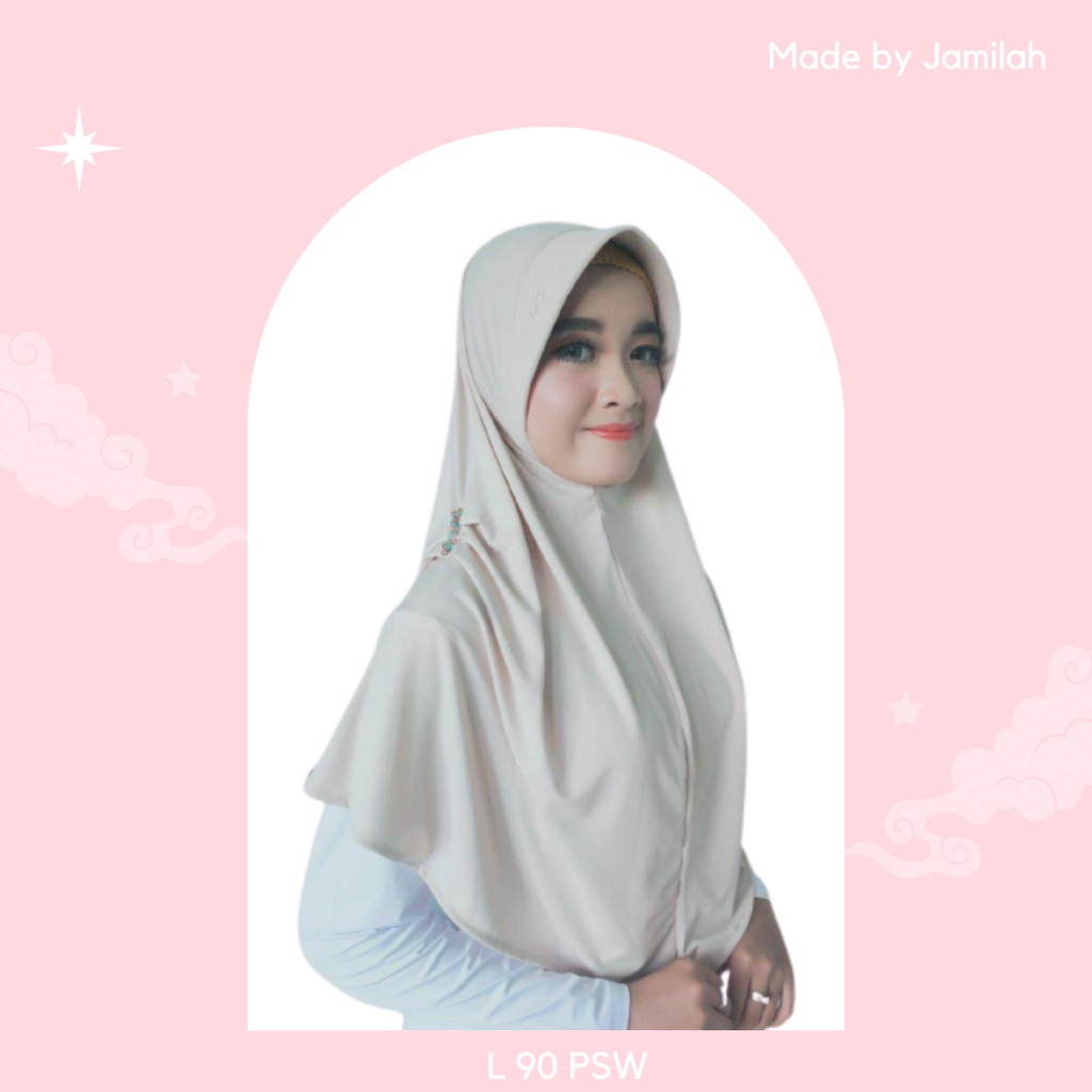 JILBAB BERGO ORIGINAL JAMILAH HIJAB L 90 PSW SIZE L