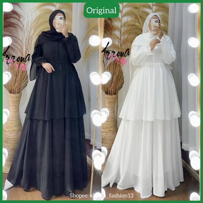 ARRONA DRESS/ GAMIS ARRONA DRESS CERUTY BABYDOLL/ FULL FURING |gamis ceruty babydoll original premiu