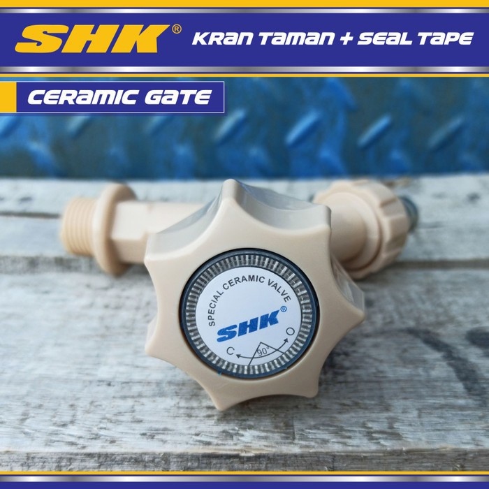 Kran, Keran Air Taman PVC SHK 1/2 &quot; (Random Color) + Bonus Sealtape