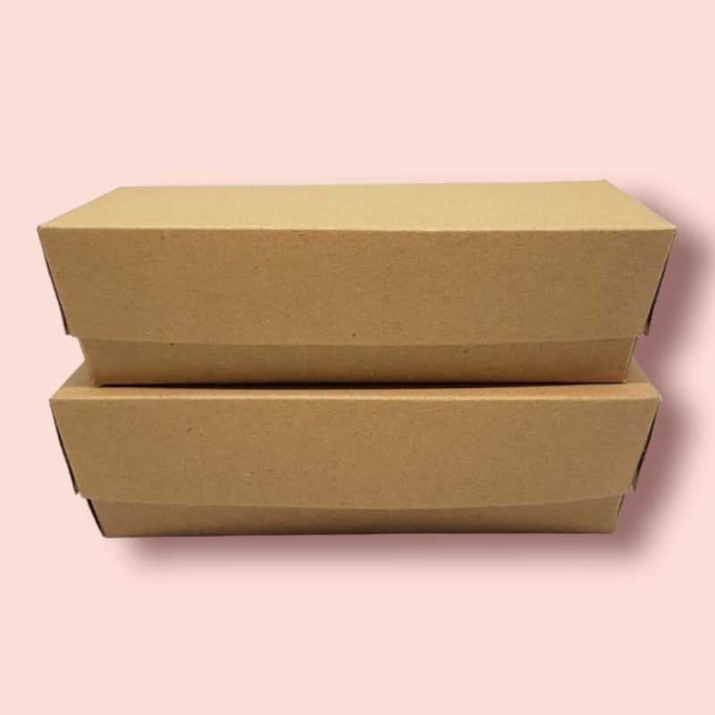 LUNCH BOX CRAFT KRAFT COKLAT UKURAN M DAN L MEDIUM LARGE PAPPER PAPER ANAK ANTI TUMPAH KERTAS LAMINASI KOREA