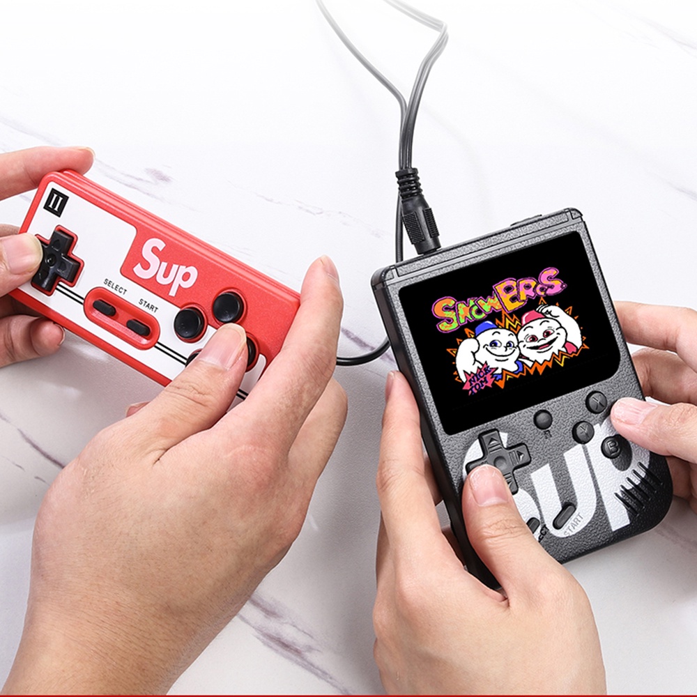 Double Player Gameboy Permainan Retro Mini Gameboy Game Konsol Built-in 400 Games PS4 Gameboy 4.7 Impor+Console Mini Portable game controller