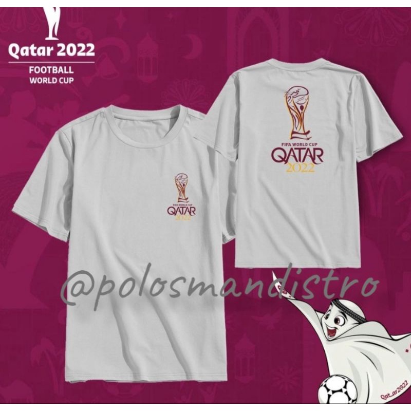 kaos PIALA DUNIA QATAR 2022 KAOS FIFA WORLD CUP 2022 MASKOT