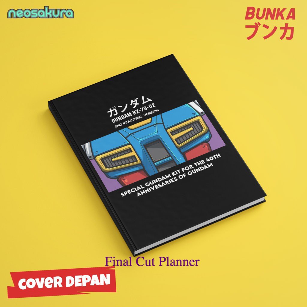 

Notebook Gundam RX78 G40 Industrial Version Hardover A5 Buku Tulis Catatan Note Agenda Planner .