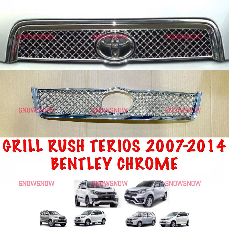 Grill Depan Rush Terios Old Lama 2007 2010 2014 Bentley Chrome