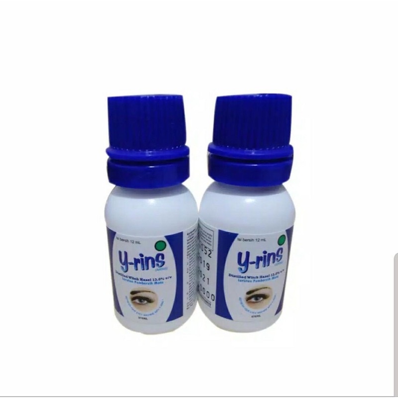 Y-rins (AIRINS) Isi 2 Botol @ 12 mL - Obat Pembersih Mata/Y-Rins Yrins Yrin Y Rins Kemasan 2 Botol Isi 12 ml Obat Pembersih Mata