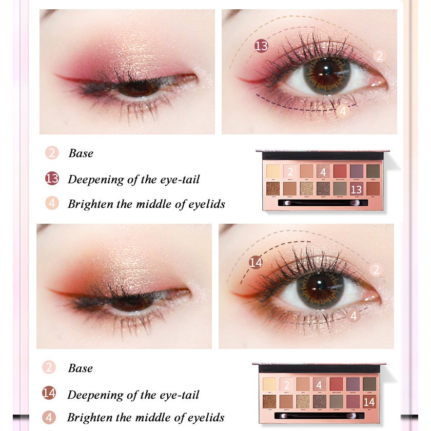 FOCALLURE FA49 Eyeshadow Palette Kosmetik Alis High Pigment And Smooth Powder Long Lasting Nude Color Make Up with Brush