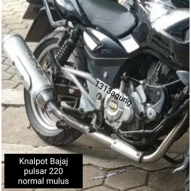 Knalpot bajaj pulsar 220 normal mulus siap pakai