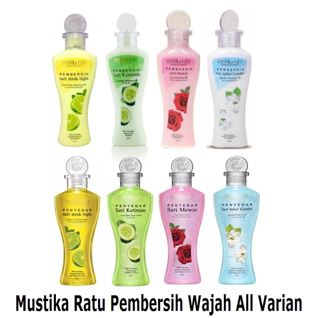 Mustika Ratu Pembersih Wajah All Varian 75 / 150 ml - Pembersih Make Up