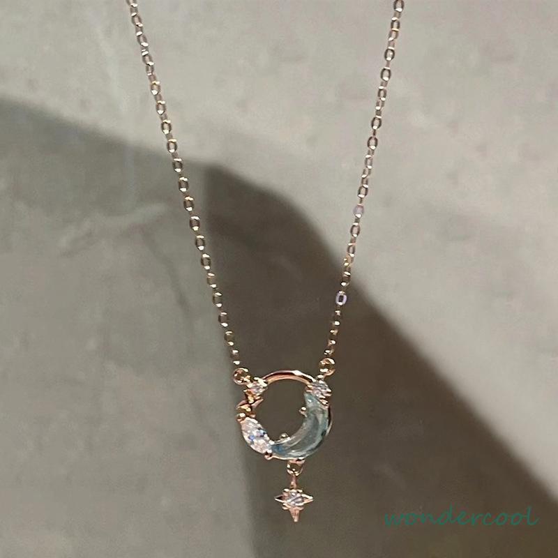 Kalung mewah  desain niche  kalung kalsedon putih-Won