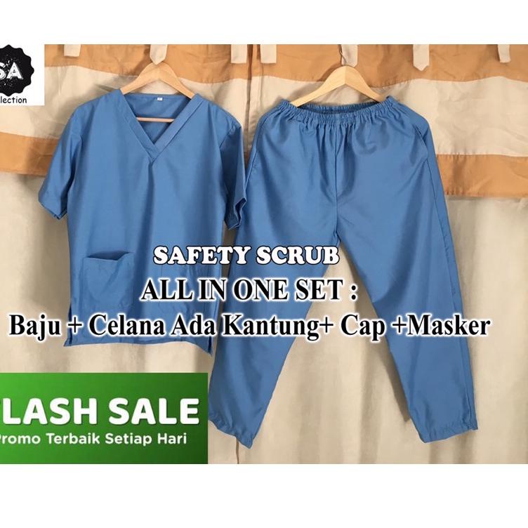 Baju Jaga / Baju OK / Baju OKA / Baju Operasi / Doctor Scrub / Seragam Medis / Baju Scrub (KODE 5264