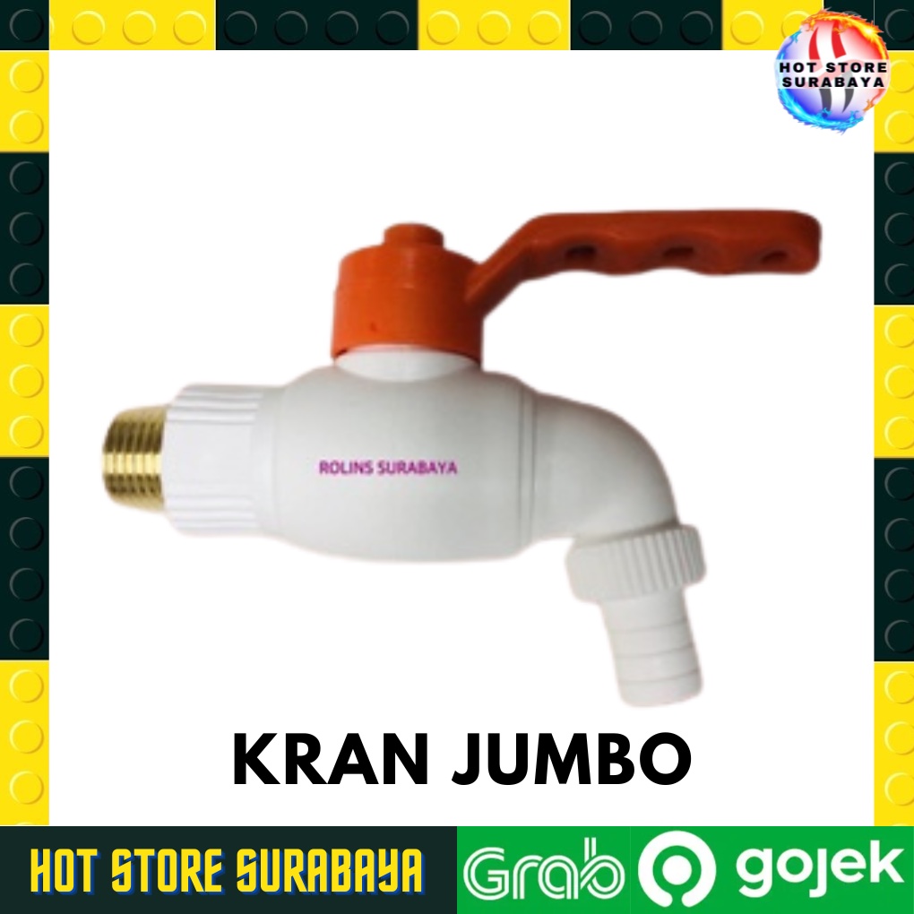 Keran Air PVC PRR Jumbo Drat Kuningan Engkol 1/2 3/4 inch High Quality