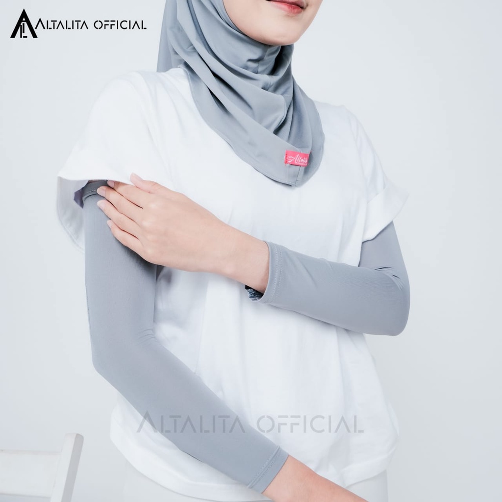 Altalita - Mangset Tangan Wanita Lengan Panjang Polos | Handshock Muslimah Tanpa Lubang Jempol | Manset Tangan Lengan Panjang Wanita Muslimah Bahan Jersey Premium