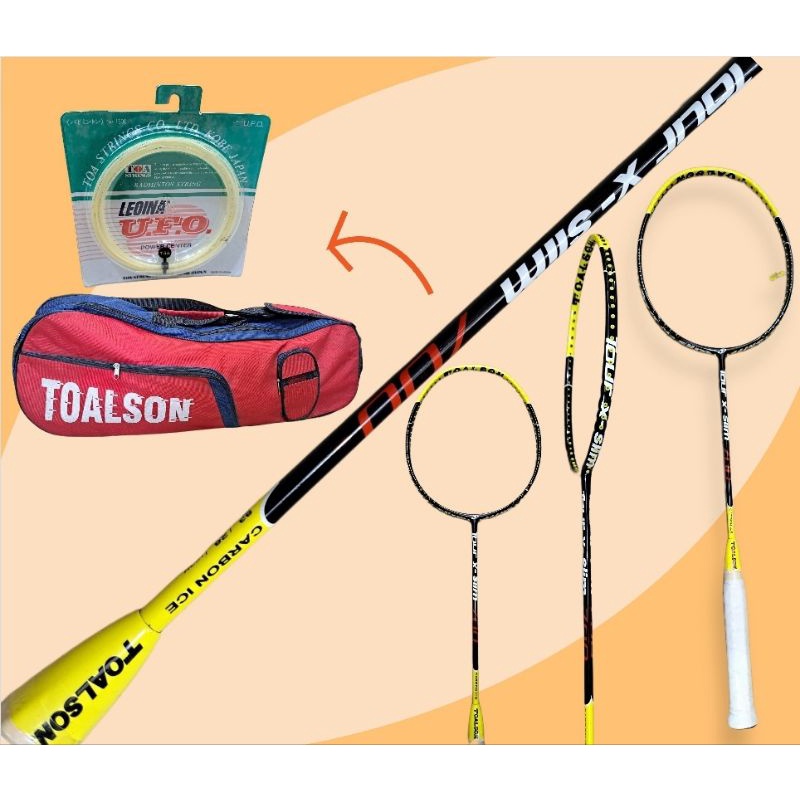 Raket Badminton Toalson TOUR X SLIM 700 KOMPLIT ORIGINAL