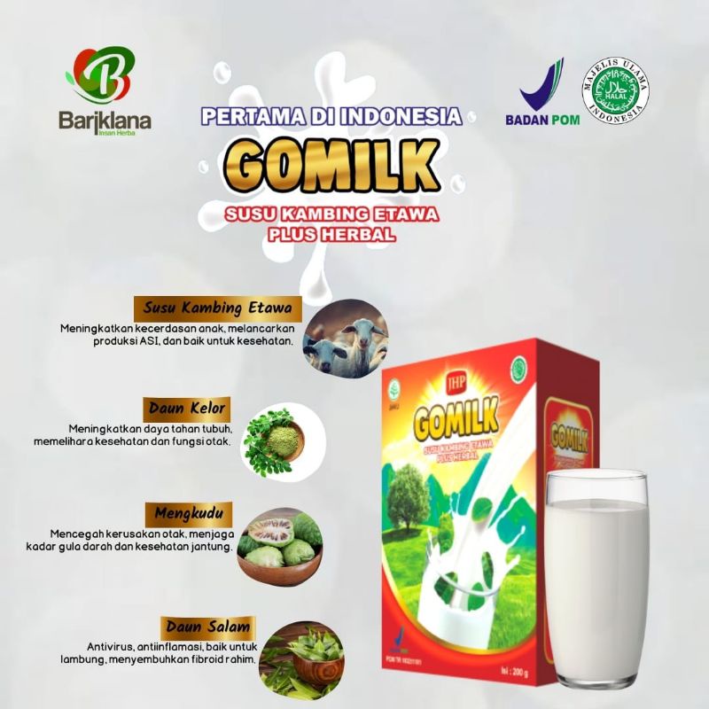 

GOMILK SUSU KAMBING ETAWA | Susu Herbal bermanfaat