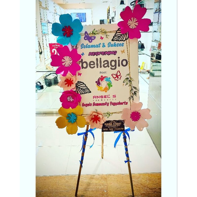 Karangan Bunga Papan JOGJA BANTUL GUNUNG KIDUL MAGELANG Murah | Flower Board Ucapan Wedding Duka Cit