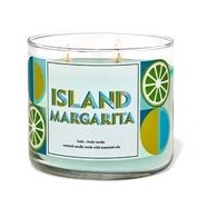 bath and body works single wick 3 wick candle winter rose water ivy midnight blue citrus Island marg
