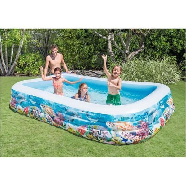 INTEX 58485 Kolam Renang Motif Ikan Family Swim Centre Tropical Reef MBS