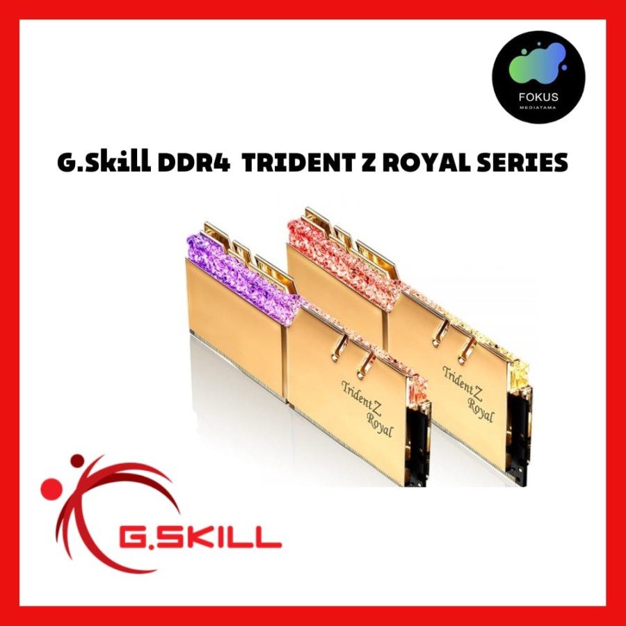 GSkill Memory F4-3600C16D-16GTRG Trident Z Royal DDR4 3600MHz (2x8GB)