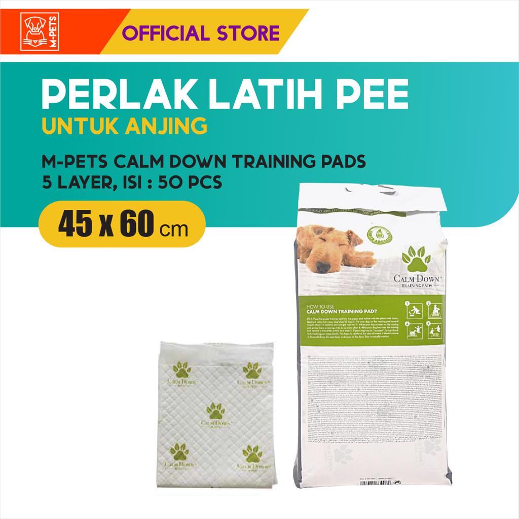 M-Pets 5 Layer Calm Down Dog Training Pad 45x60 cm 50 pcs / Latih Pee