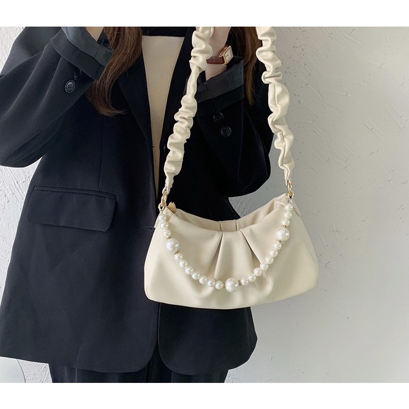 Tas Bahu Kulit Wanita Tas Hp Cewek Mini Pearl Bag GC 8538