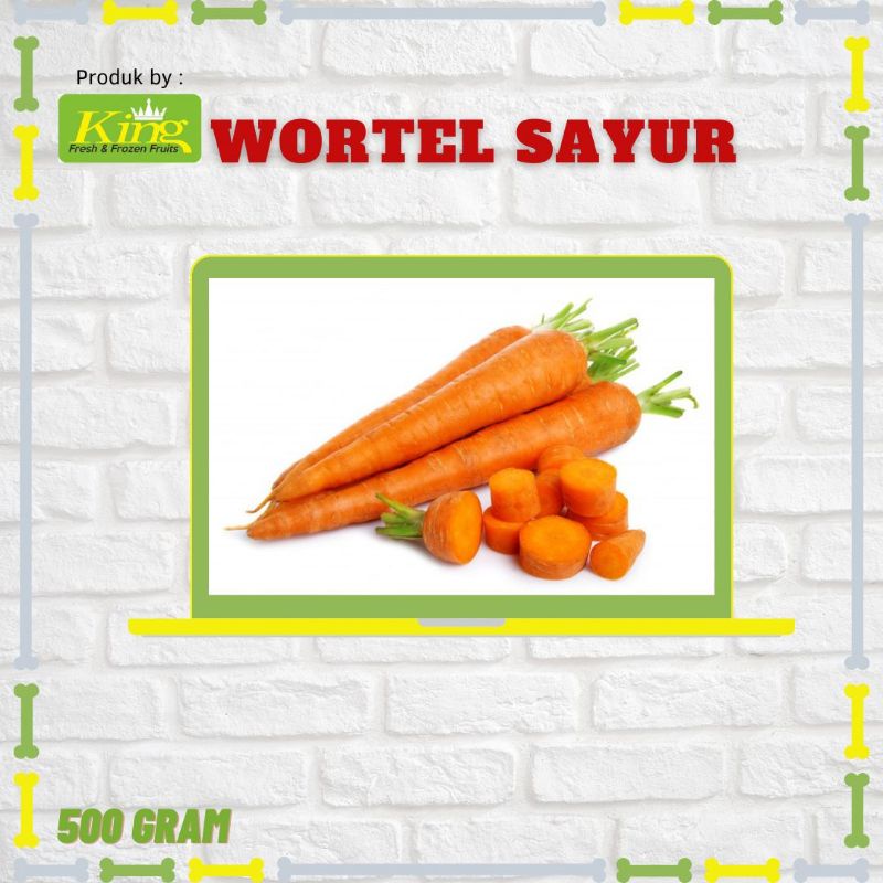 

Wortel fresh 500gr, wortel, sayur wortel, wortel segar