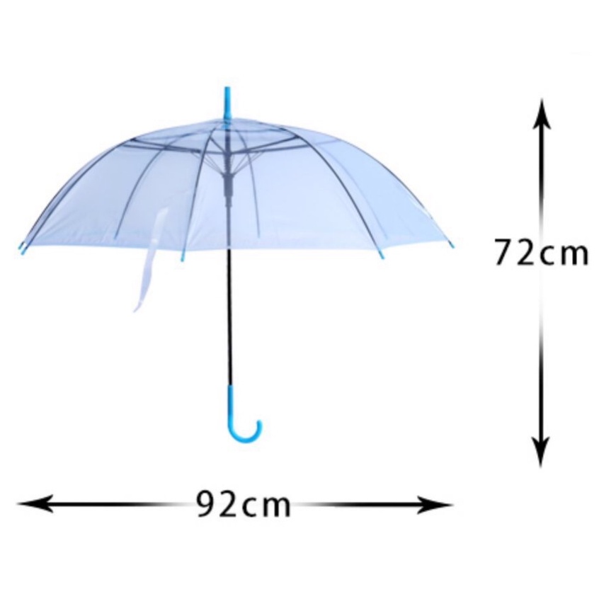 Payung  Hujan Transparan Korea / Payung Bening Lipat