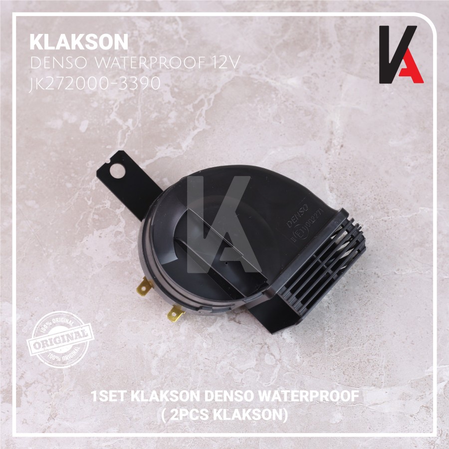 KLAKSON DENSO MODEL KEONG WATERPROOF DENGAN KABEL RELAY BOSCH D3500