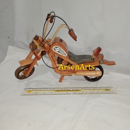 Miniatur Motor Kayu Mahoni Harley Davidson Ukuran Besar (P. 35 cm) dan Jumbo (P. 40 cm) Termurah Kwalitas Oke