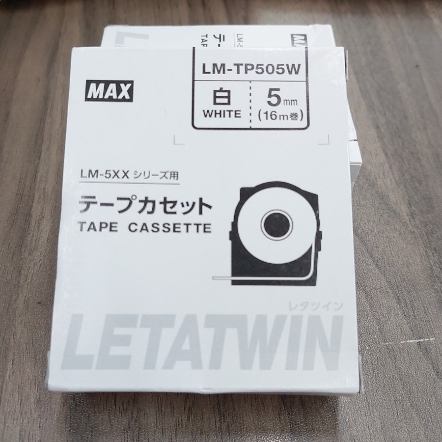 

MAX Marking Label Letatwin LM-505W (white 5mm) bagus awet